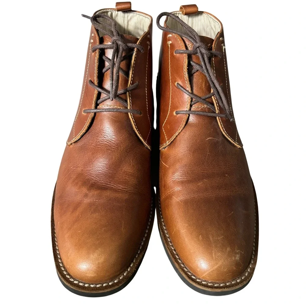 Original‎ Penguin Monty Leather Chukka Boots Sz 11 Brown Leather Business Casual